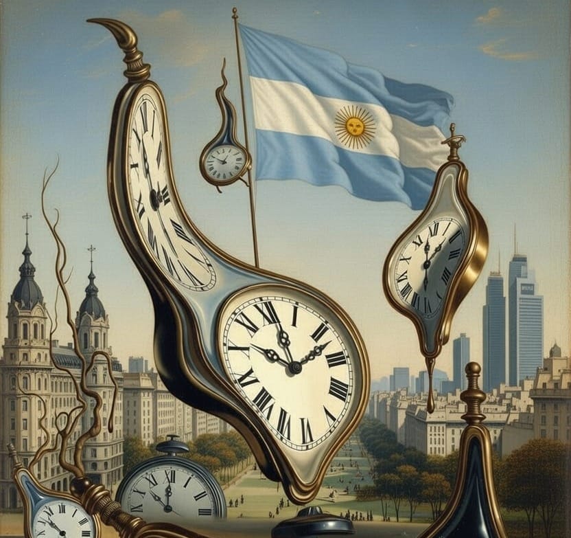 Los argentinos tienen todos los relojes pero la peronería tiene el tiempo
